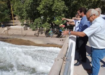 Ceremonia Ancestral: Departamento de Hidráulica Bendice las Aguas del Dique Ignacio de la Roza