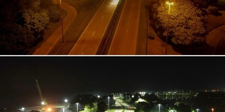 Santa Fe intensifica obras de iluminación en Circunvalación: inversión millonaria para mejorar la seguridad vial