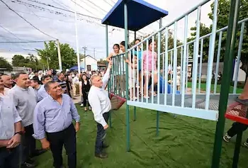 Jaldo Inauguró Importantes Obras de Infraestructura y Seguridad en León Rougues y Santa Rosa