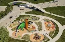 Con obras y nueva infraestructura, avanza la recuperación del emblemático Parque del Cincuentenario de San Francisco