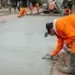 Córdoba en obras: nuevo frente de bacheo con hormigón en avenida Florencio Parravicini