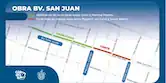 Corredor San Juan: la obra avanzará hacia un nuevo tramo
