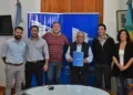 Firma de convenio para obra de red de gas en Juan A. Pradere
