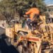 Últimas dos cuadras de pavimentación en Villa Rivera Indarte