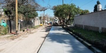 Pavimentación de cuadras en 9 de Julio y Villa Serrana