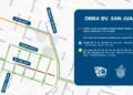 Corredor San Juan con corte de ambas manos durante las obras