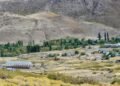 Espacio comunitario en construcción en Guañacos